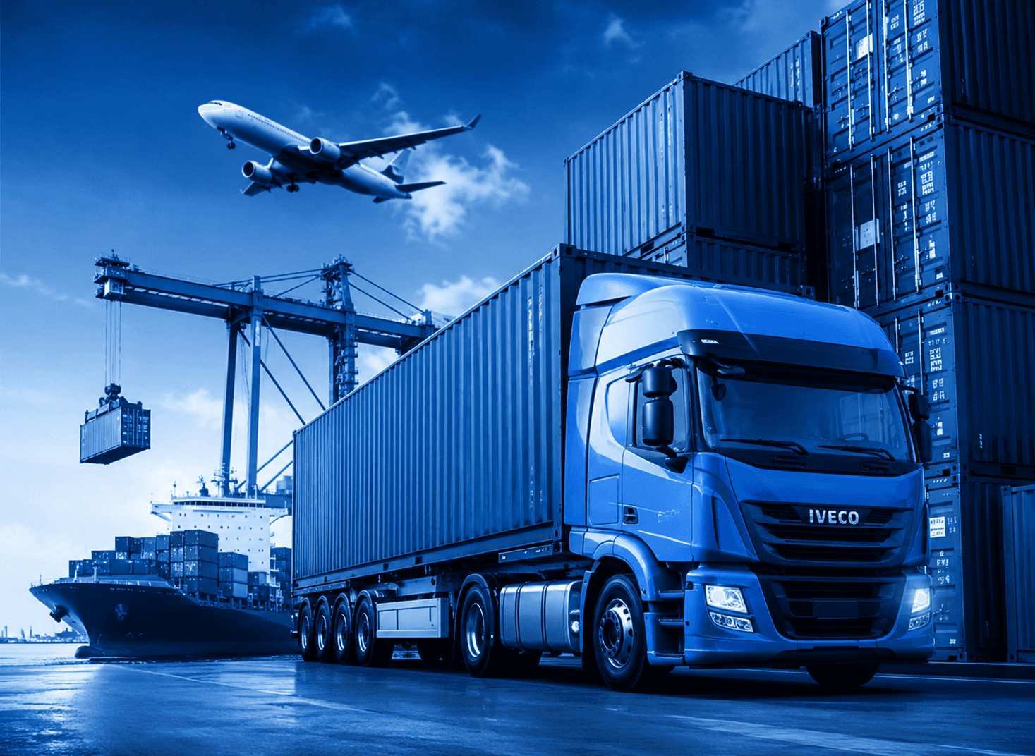 Spark cargo truck and containers